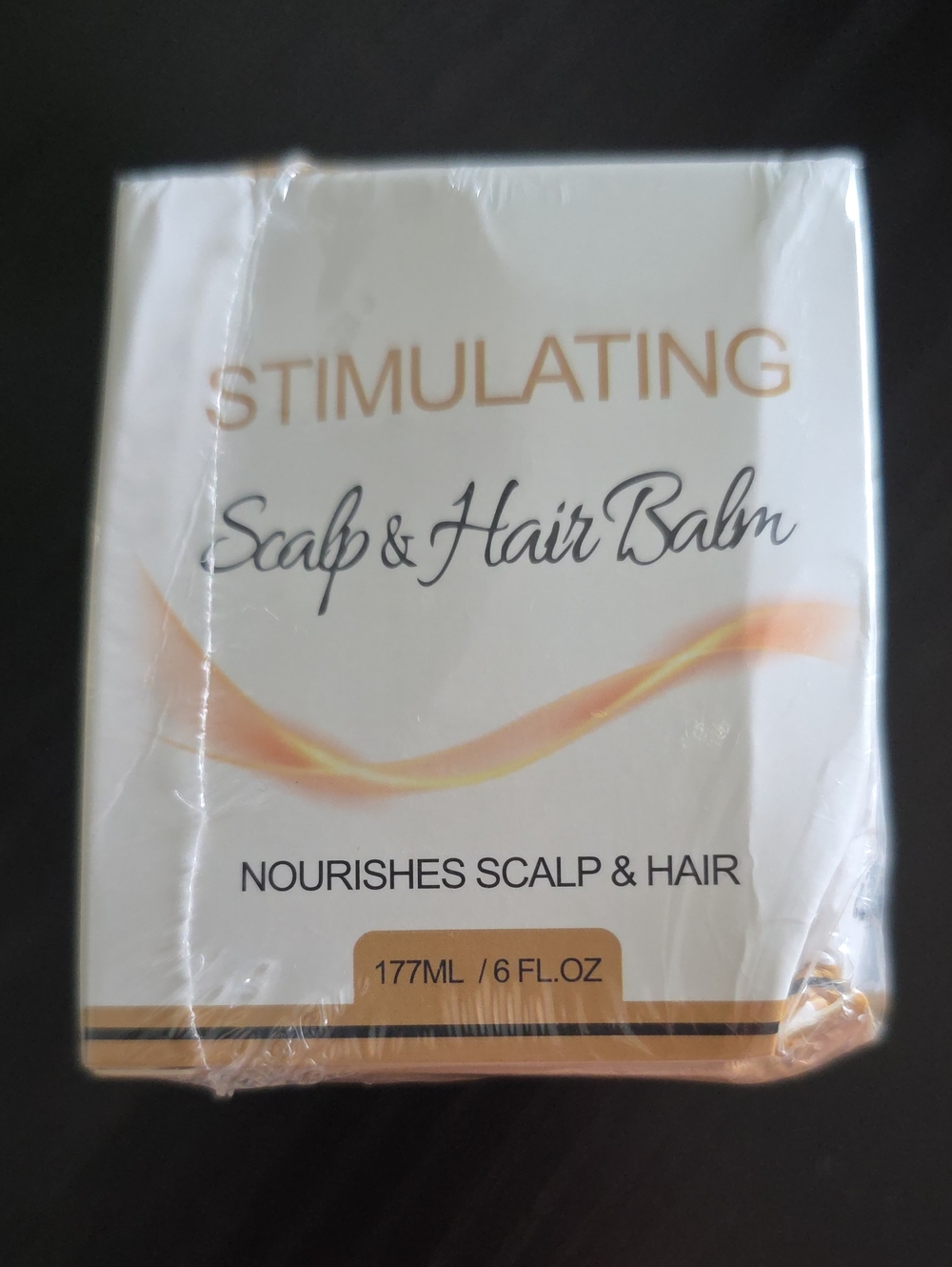 Stimulating Scalp & Hair Balm - Nourishing Hair Treatment (Cream/Gold)